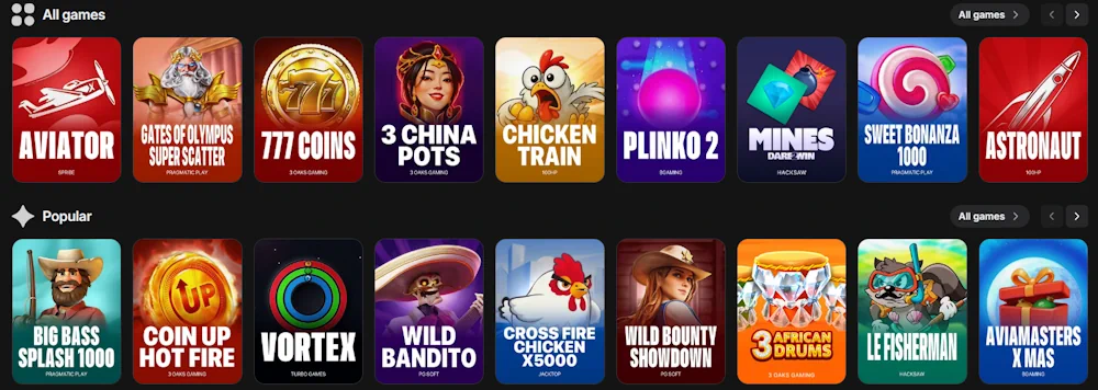 Giochi Casinò 1Win